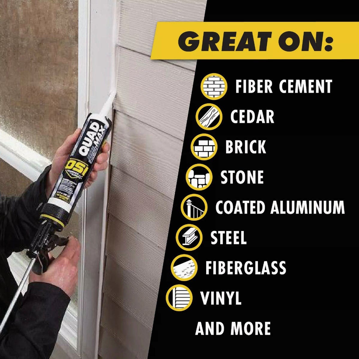 OSI Quad Max 9-1/2 Oz. Window, Door and Siding Polymer Sealant, Gray 827 - photo 3