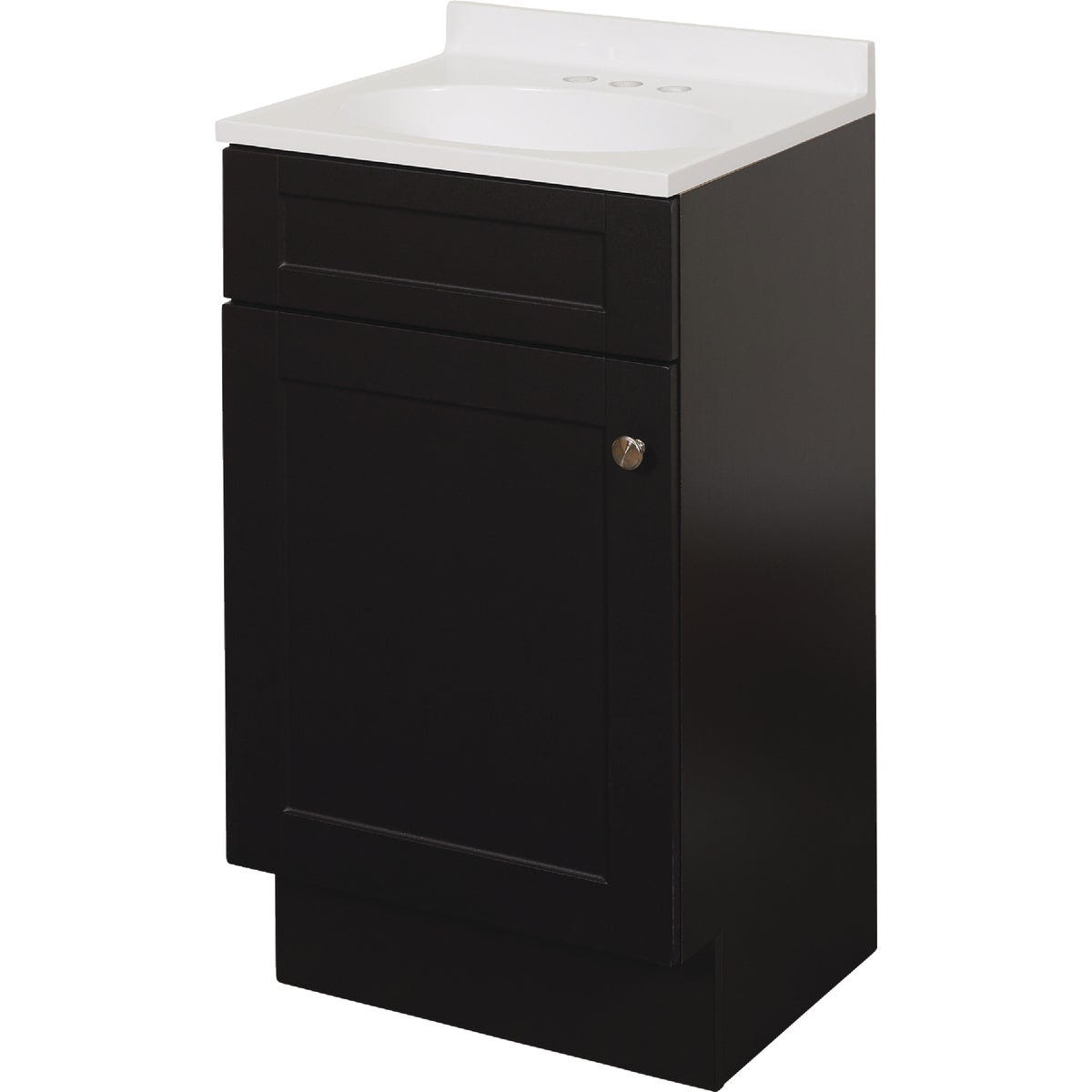Zenith Zenna Home Espresso 18 In. W x 35 In. H x 16 In. D Shaker Vanity with White Cultured Marble Top - photo 3 Zenith Zenna Home Espresso 18 In. W x 35 In. H x 16 In. D Shaker Vanity with White Cultured Marble Top - photo 3