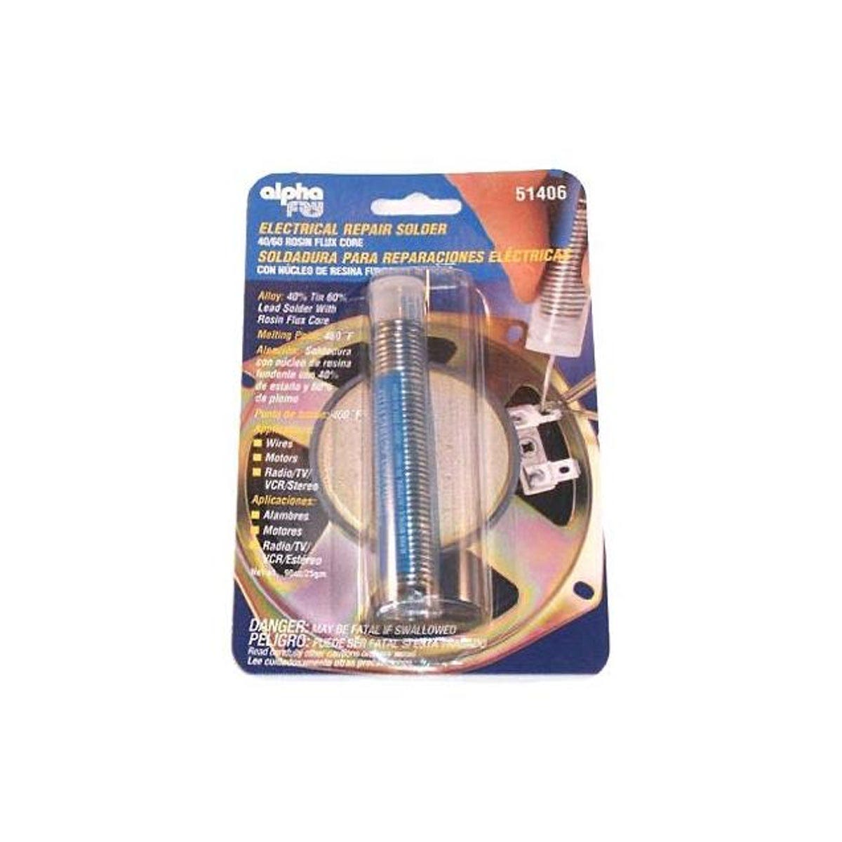 Alpha Metals 0.9 Oz. 0.062 Dia. Leaded Electrical Solder Spool