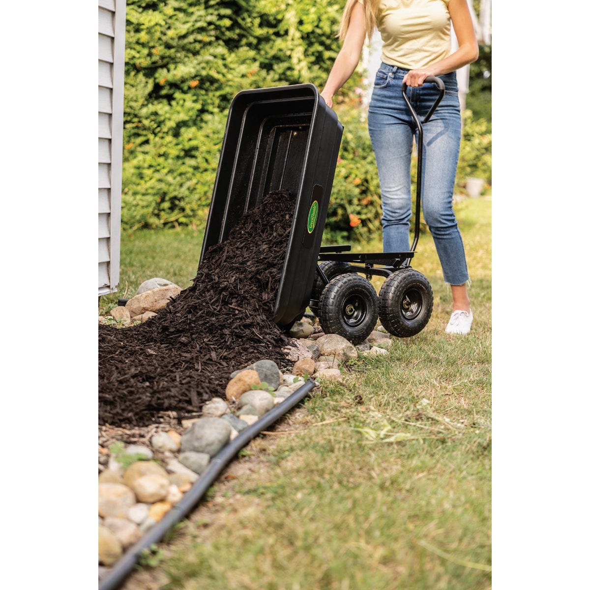 Green Thumb 4 Cu. Ft. Poly Dump Cart - photo 4 Green Thumb 4 Cu. Ft. Poly Dump Cart - photo 4