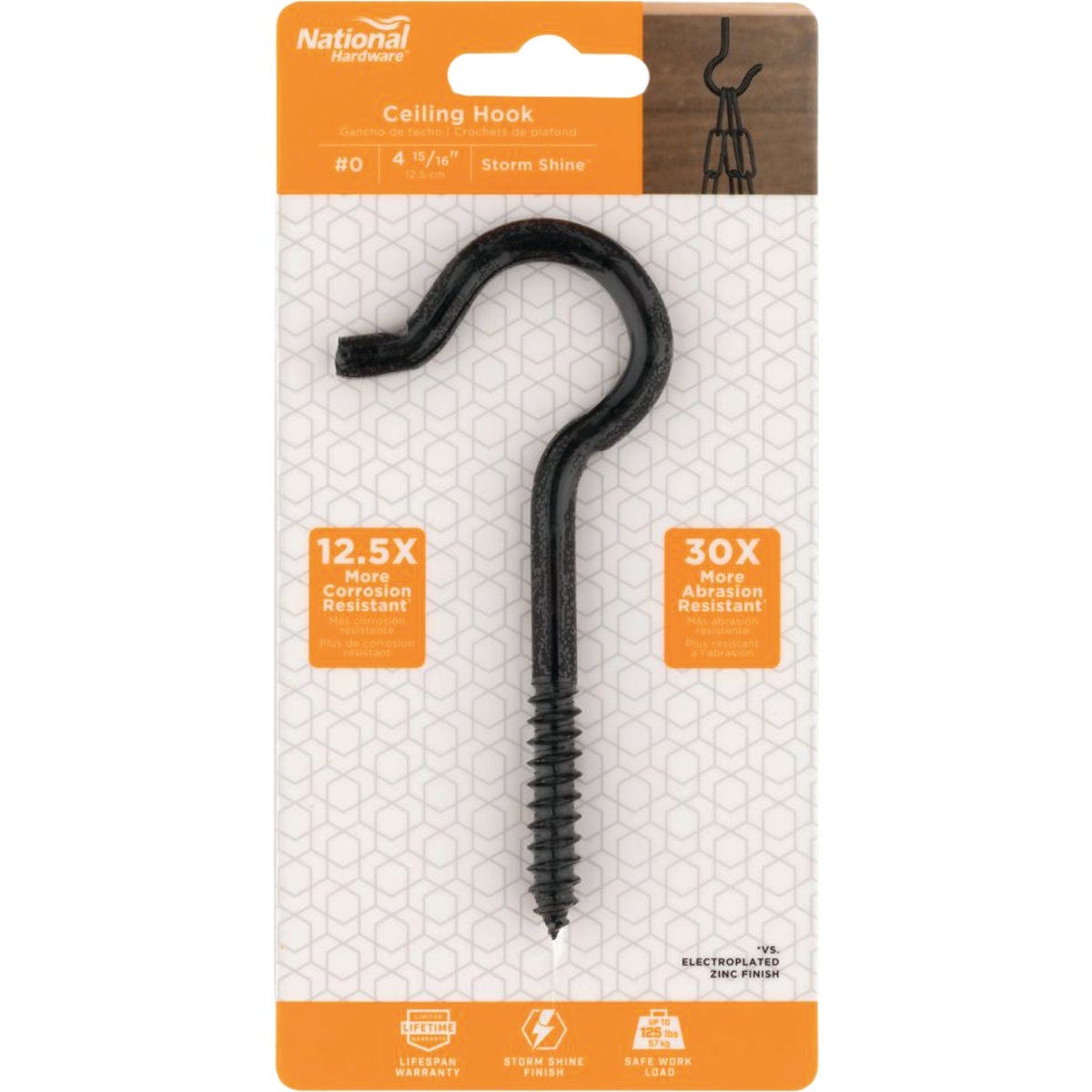 National Hardware #0 4-15/16 In. Storm Shine Ceiling Hook - photo 2