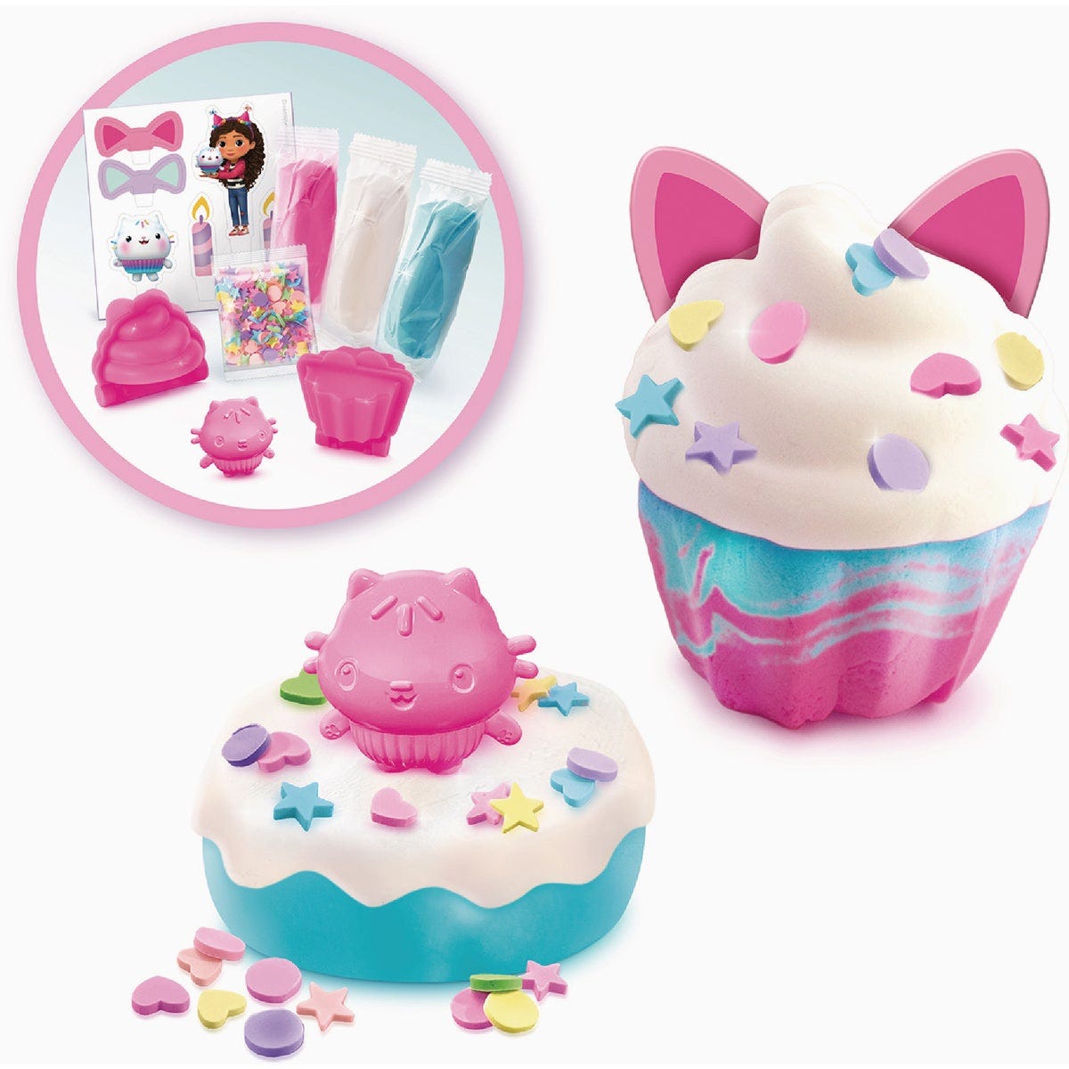 Gabby's Dollhouse Cakey Cat Clay Cupcakess Cat Box Sensory Kit - photo 6