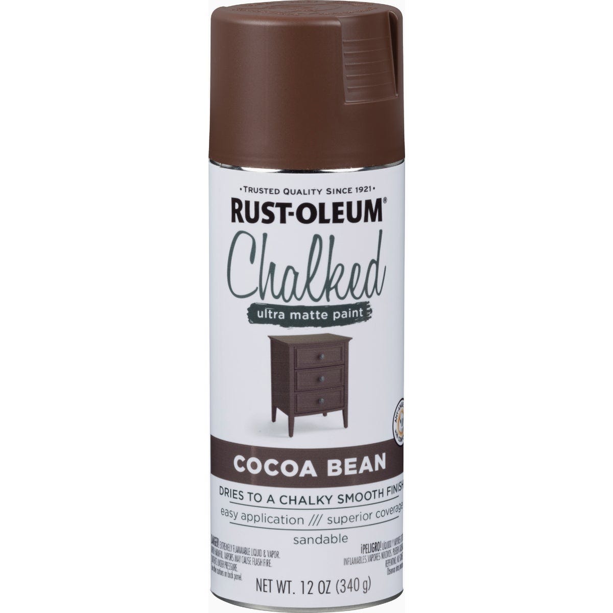 Rust-Oleum 12 Oz. Chalked Ultra Matte Cocoa Bean Spray Paint - photo 7 Rust-Oleum 12 Oz. Chalked Ultra Matte Cocoa Bean Spray Paint - photo 7