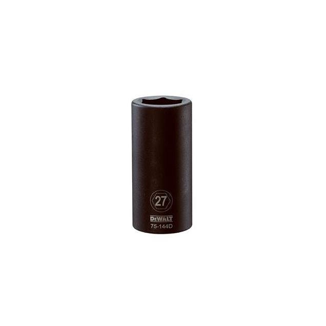 DEWALT 3/4 In. Drive 27mm 6-Point Deep Metric Impact Socket