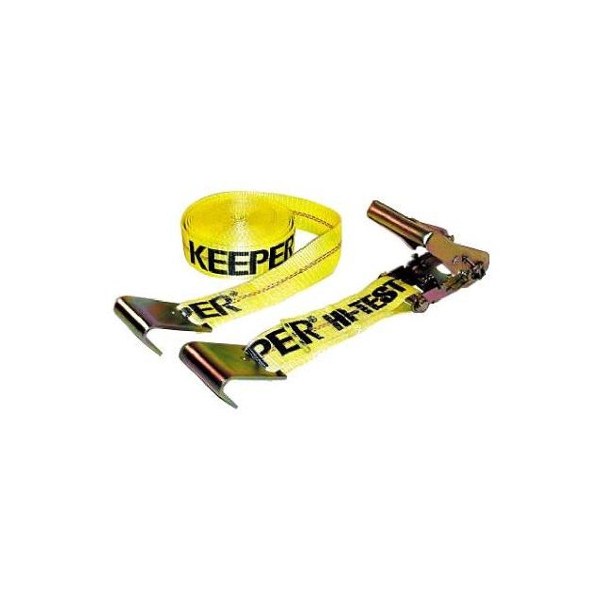 Keeper 2 In. x 27 Ft. Flat Hook Ratchet Tie Down