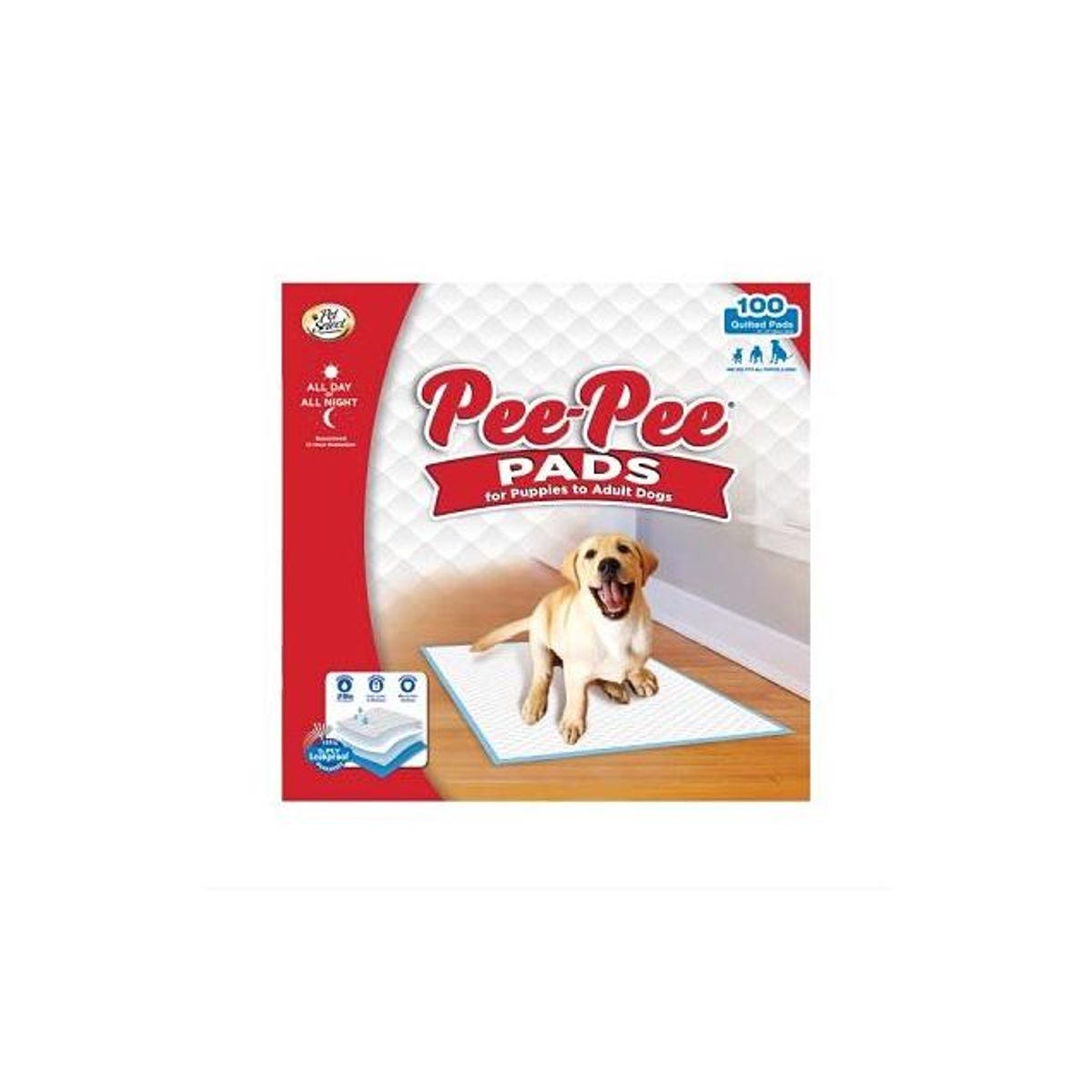 Pet Select 100-Ct. Pee-Pee Pads for Dogs & Puppies Pet Select 100-Ct. Pee-Pee Pads for Dogs & Puppies