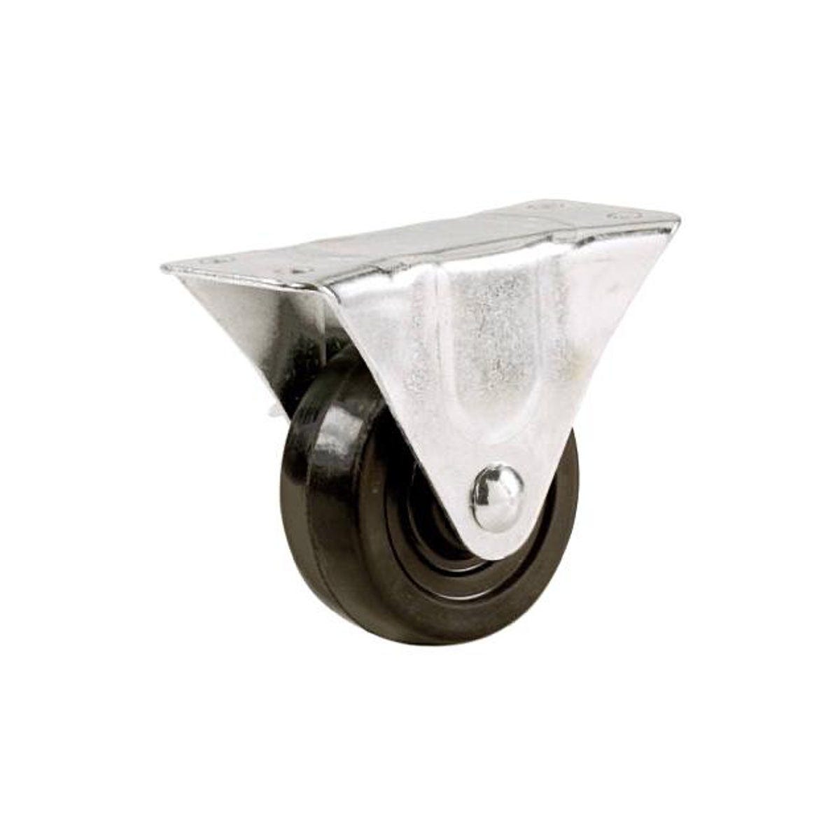 Richelieu 1-9/16 In. Soft Rubber Wheel Rigid Plate Caster