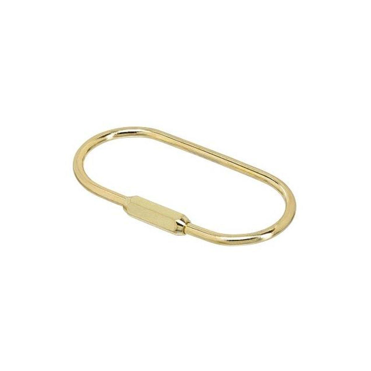 Hillman Gold Brass Sanitas Key Ring