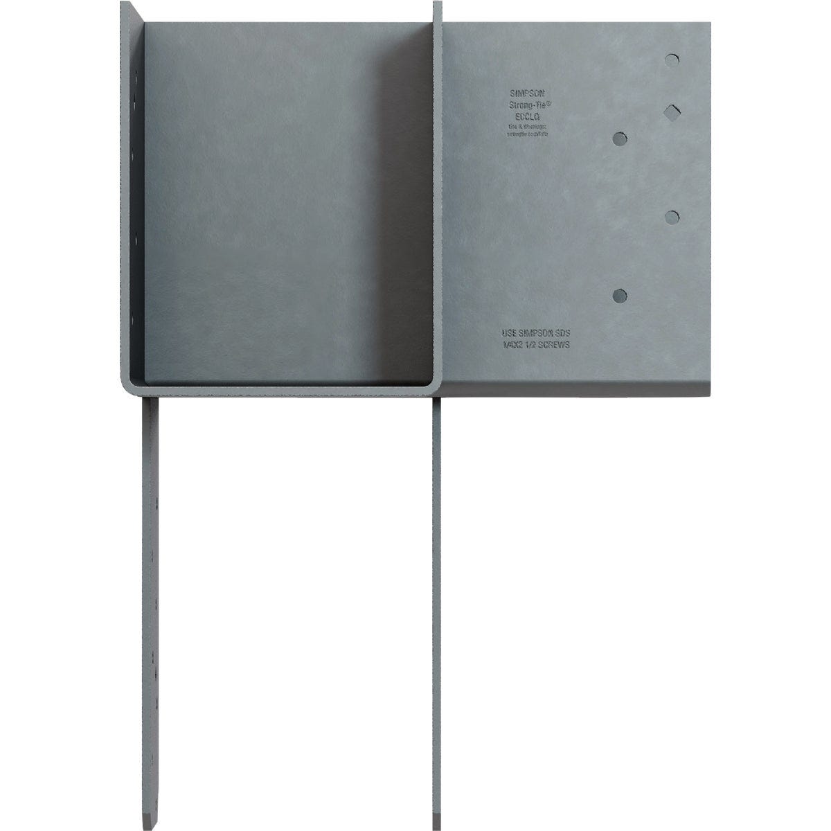 Simpson Strong-Tie ECCLLQ L-Shape End Column Cap for 6x Beam, 6x Post with Strong-Drive SDS Screws, Skewed Left - photo 2 Simpson Strong-Tie ECCLLQ L-Shape End Column Cap for 6x Beam, 6x Post with Strong-Drive SDS Screws, Skewed Left - photo 2