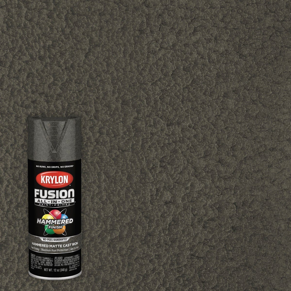 Krylon Fusion All-In-One 12 Oz. Hammered Spray Paint & Primer, Brown Krylon Fusion All-In-One 12 Oz. Hammered Spray Paint & Primer, Brown