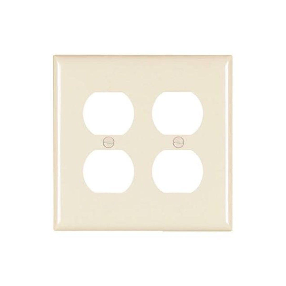 Legrand Pass & Seymour Light Almond 2-Duplex Nylon Wall Plate Legrand Pass & Seymour Light Almond 2-Duplex Nylon Wall Plate