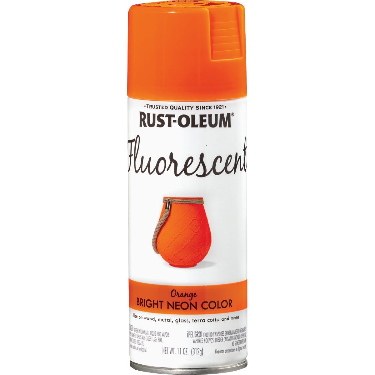 Rust-Oleum Fluorescent 11 Oz. Gloss Spray Paint, Fluorescent Orange - photo 2