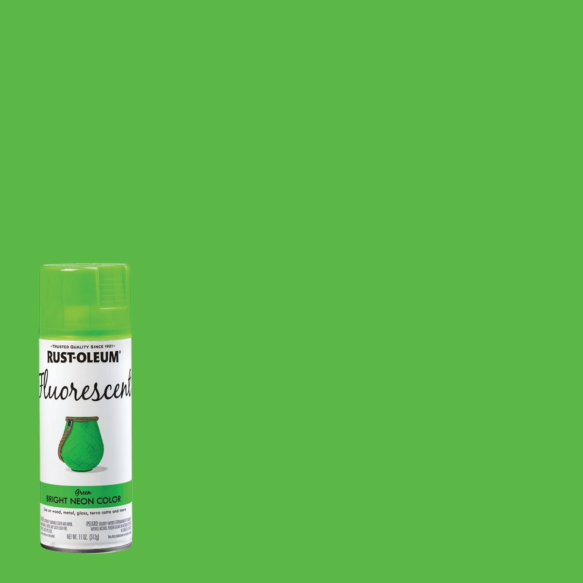Rust-Oleum Fluorescent 11 Oz. Gloss Spray Paint, Fluorescent Green