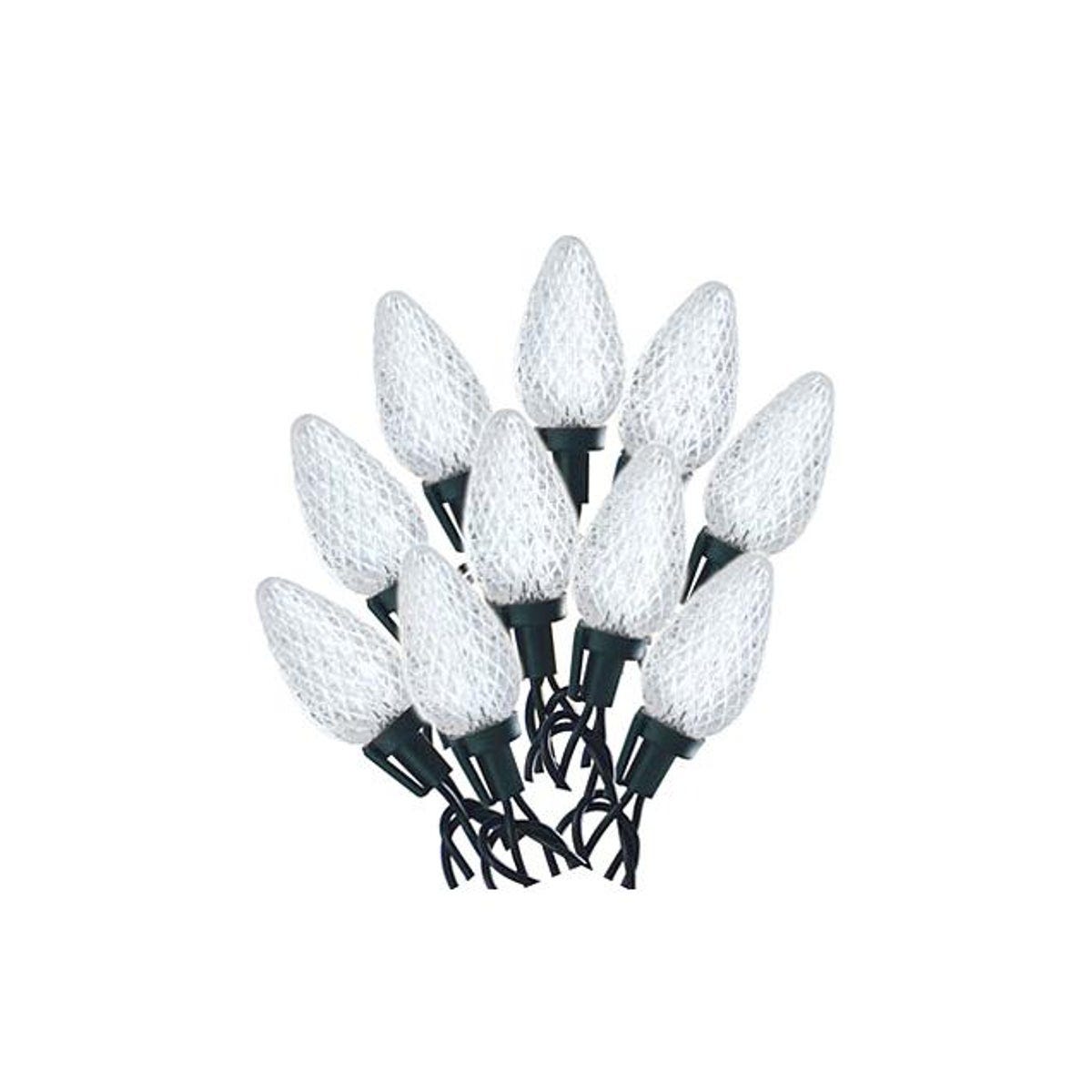 Holiday Wonderland Cool White 25-Bulb C9 Holiday LED Faceted Light Set Holiday Wonderland Cool White 25-Bulb C9 Holiday LED Faceted Light Set