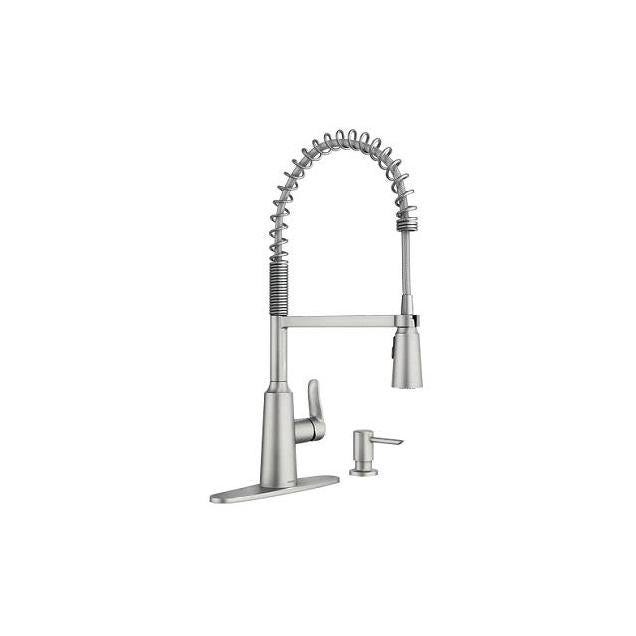 Moen Edwyn Stainless Steel Single-Handle High-Arc Kitchen Faucet
