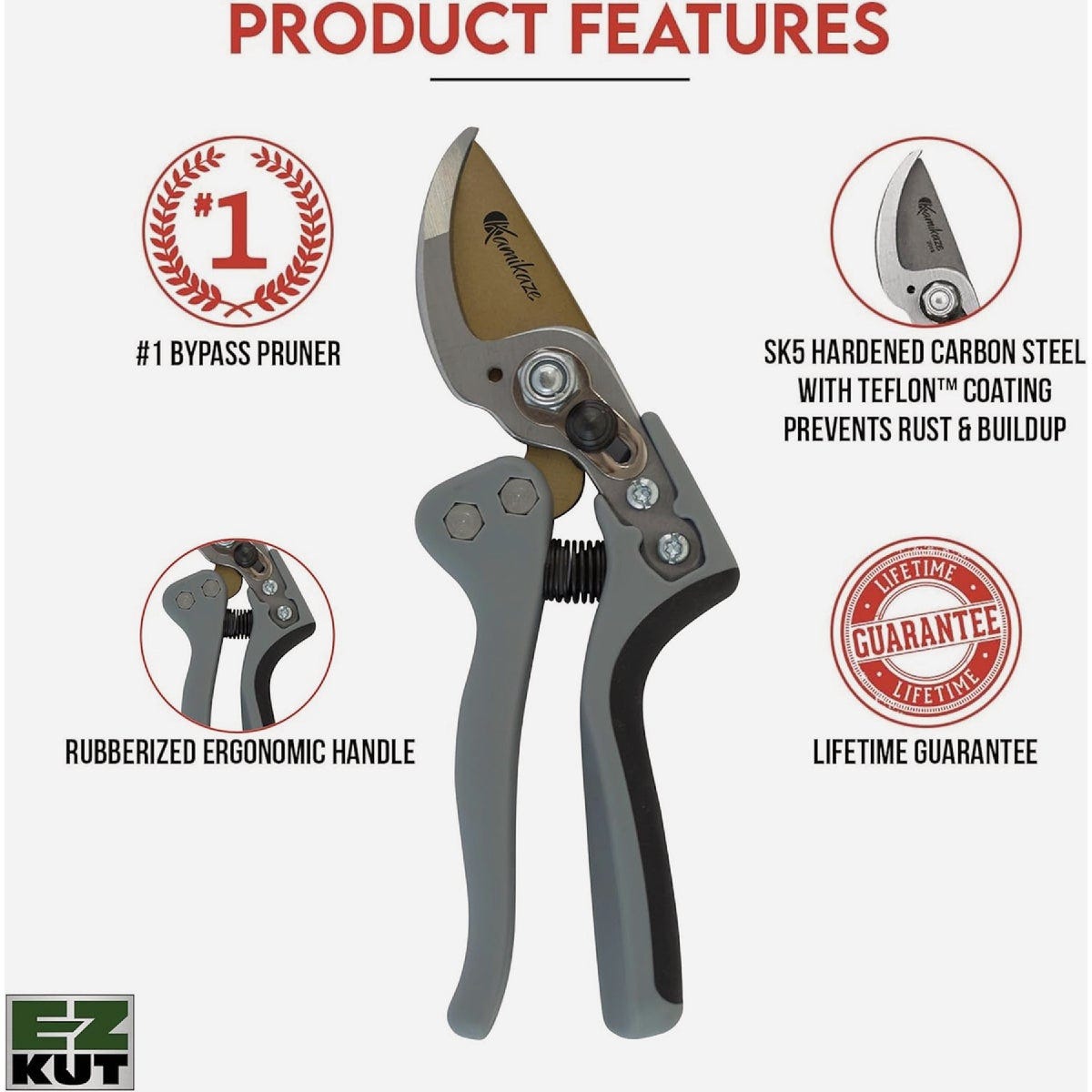 EZ Kut Kamikaze Force Bypass Pruning Shears - photo 4