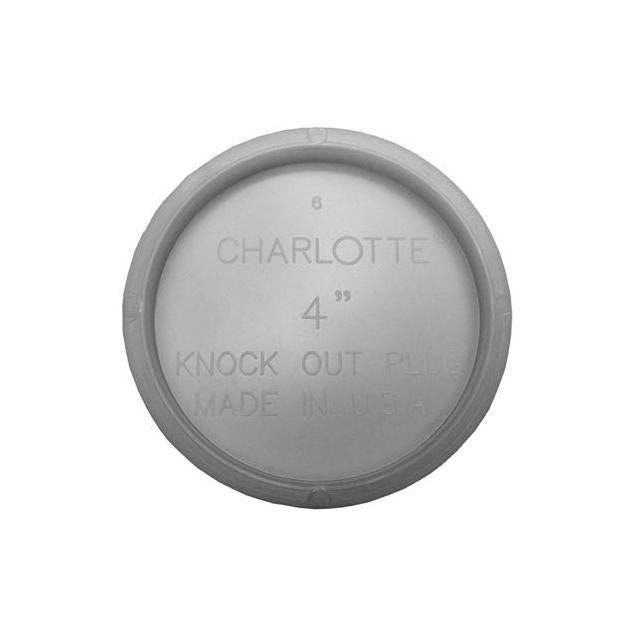 Charlotte Pipe 4 In. White Schedule 40 DWV PVC Pipe Test Cap