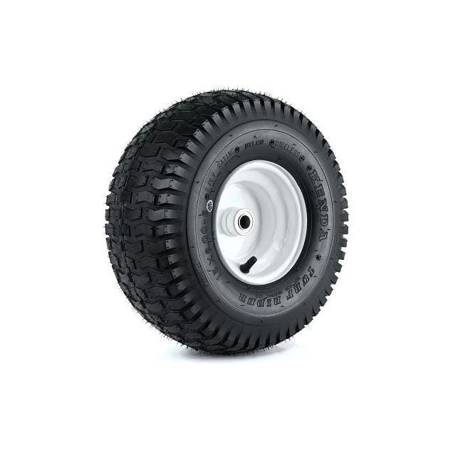 Kenda 15 x 600-6 In. 3-1/4 In. Hub x 3/4 In. Bore K358 Turf Rider Tire On 6 In. Wheel Kenda 15 x 600-6 In. 3-1/4 In. Hub x 3/4 In. Bore K358 Turf Rider Tire On 6 In. Wheel