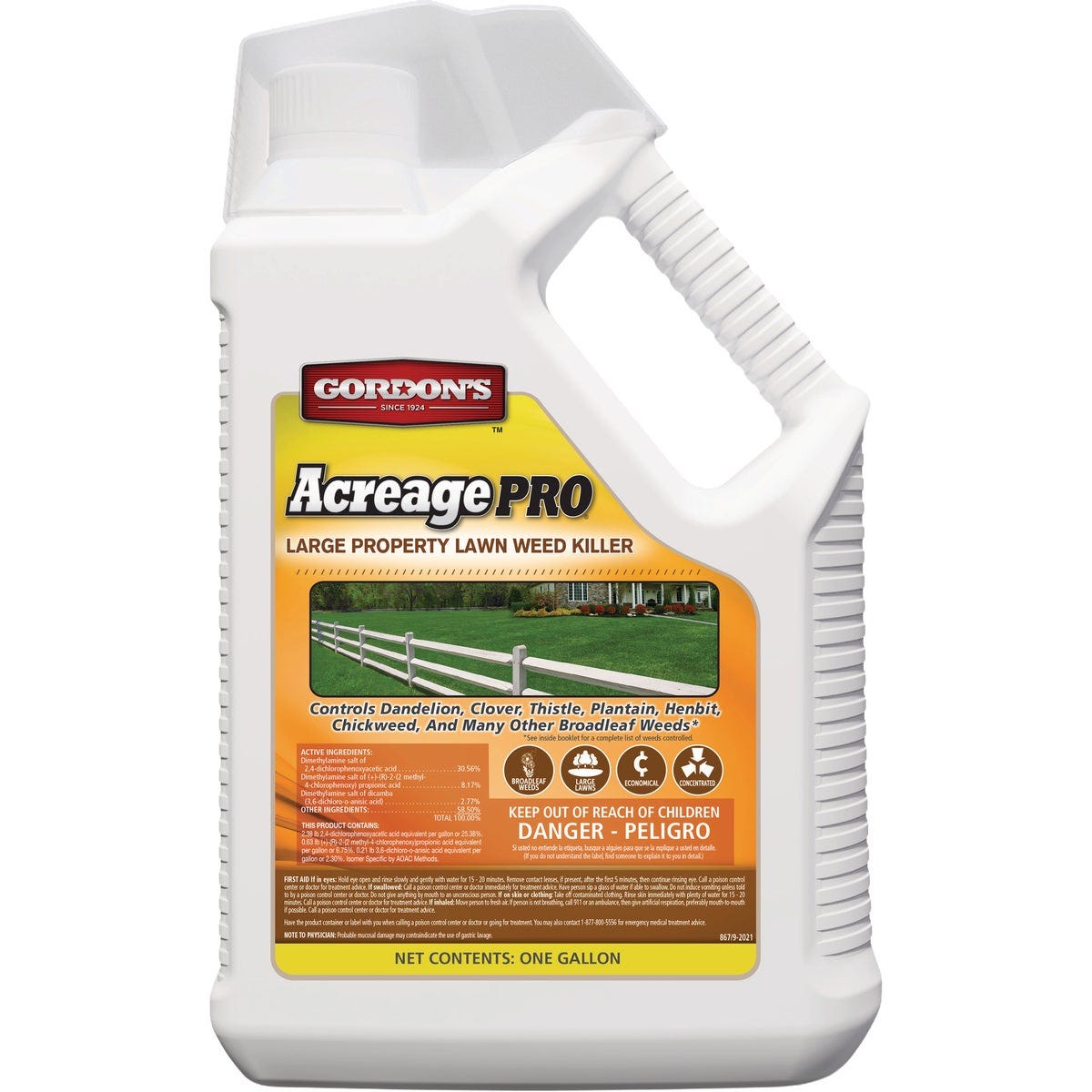 Gordon's Acreage Pro 1 Gal. Concentrate Large Property Lawn Weed Killer Gordon's Acreage Pro 1 Gal. Concentrate Large Property Lawn Weed Killer