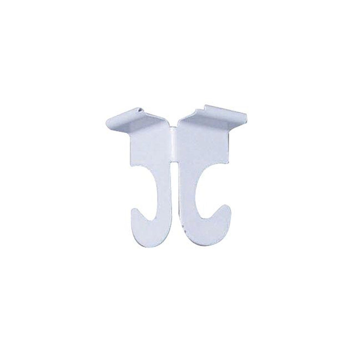 2-Pack White Ceiling Track Plant Hook