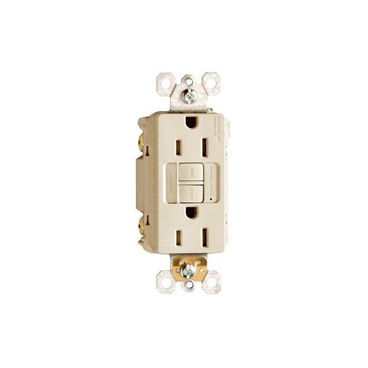 Legrand Pass & Seymour 15A Ivory GFCI Receptacle/Night Light Legrand Pass & Seymour 15A Ivory GFCI Receptacle/Night Light