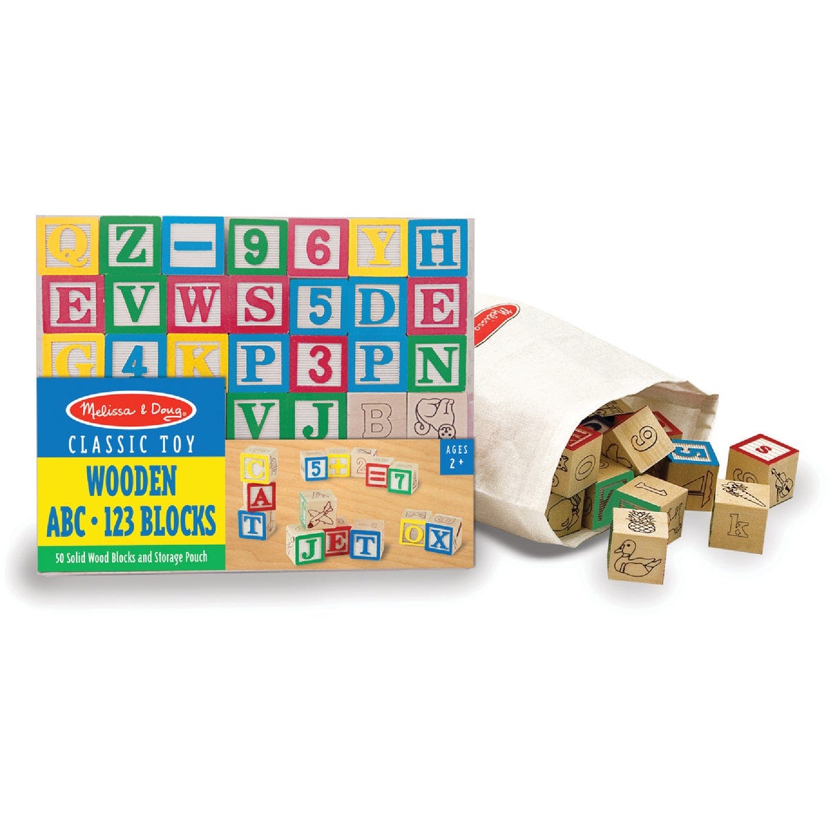 Melissa & Doug Wooden ABC/123 Blocks (50-Piece) - photo 2