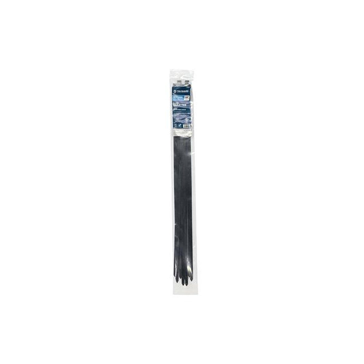 10-Pack 24 In. Black Heavy-Duty Cable Ties
