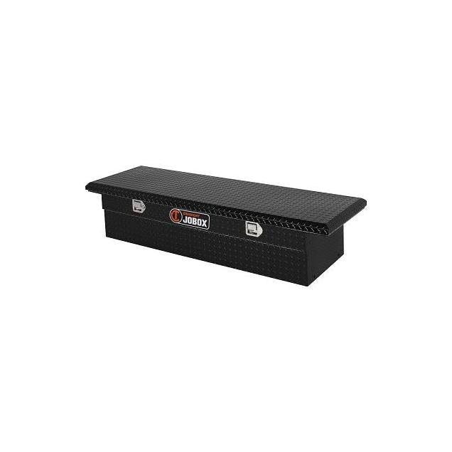 Crescent Jobox Low-Profile Truck Tool Box, Black Aluminum, Full Size