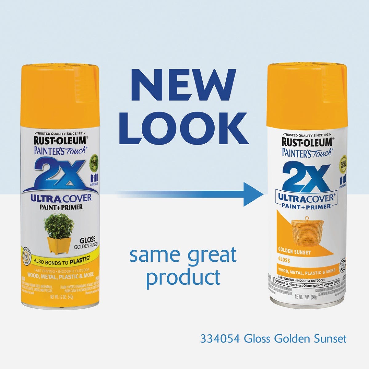 Rust-Oleum Painter's Touch 2X Ultra Cover 12 Oz. Gloss Paint + Primer Spray Paint, Golden Sunset - photo 3