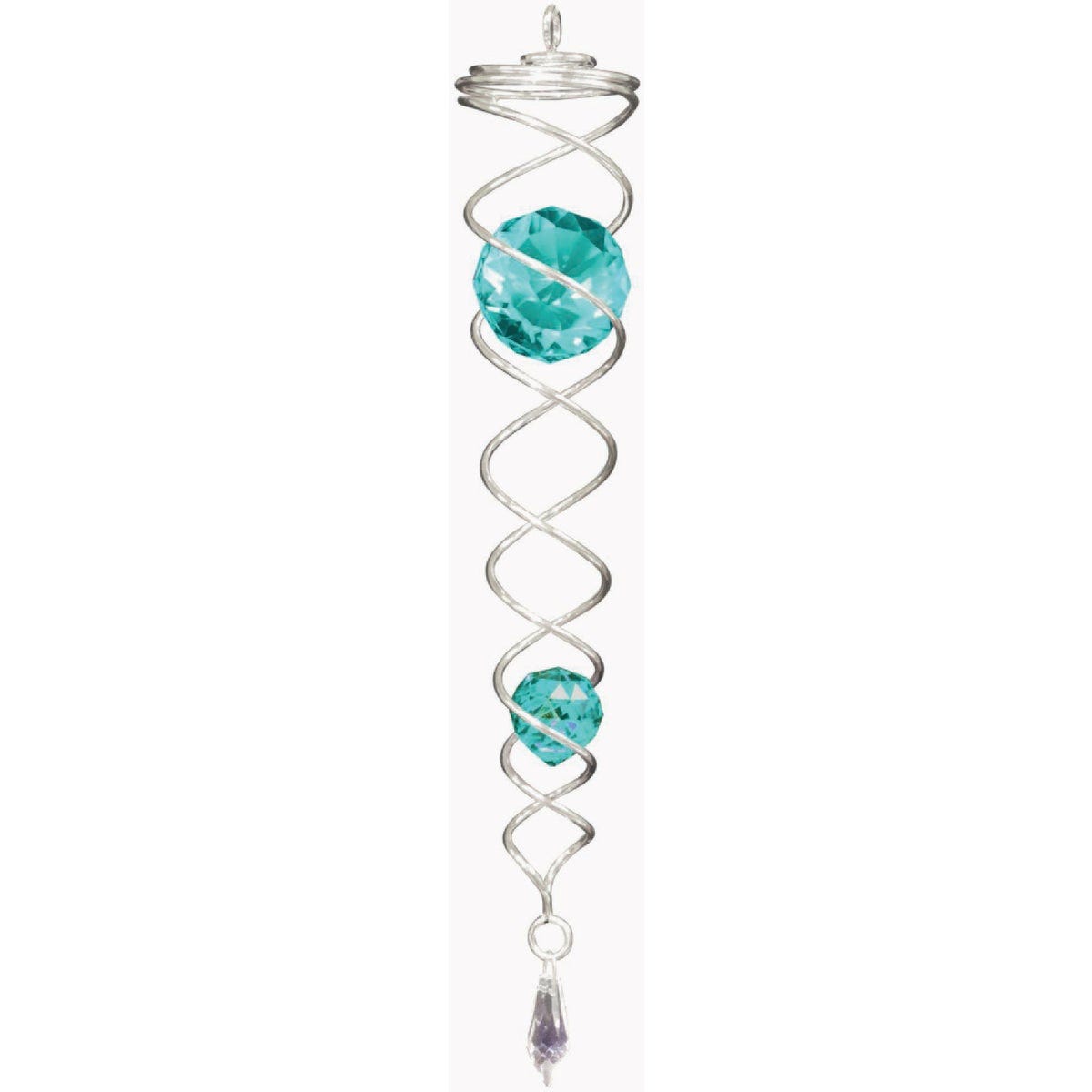 Spinfinity Rings Spinfinity Designs Silver/Aqua Twister | Do it Best