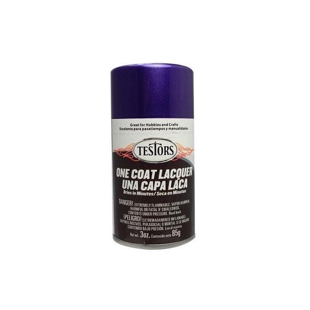Testors 3 Oz. Purple-Licious Gloss One-Coat Lacquer Craft Spray Paint Testors 3 Oz. Purple-Licious Gloss One-Coat Lacquer Craft Spray Paint