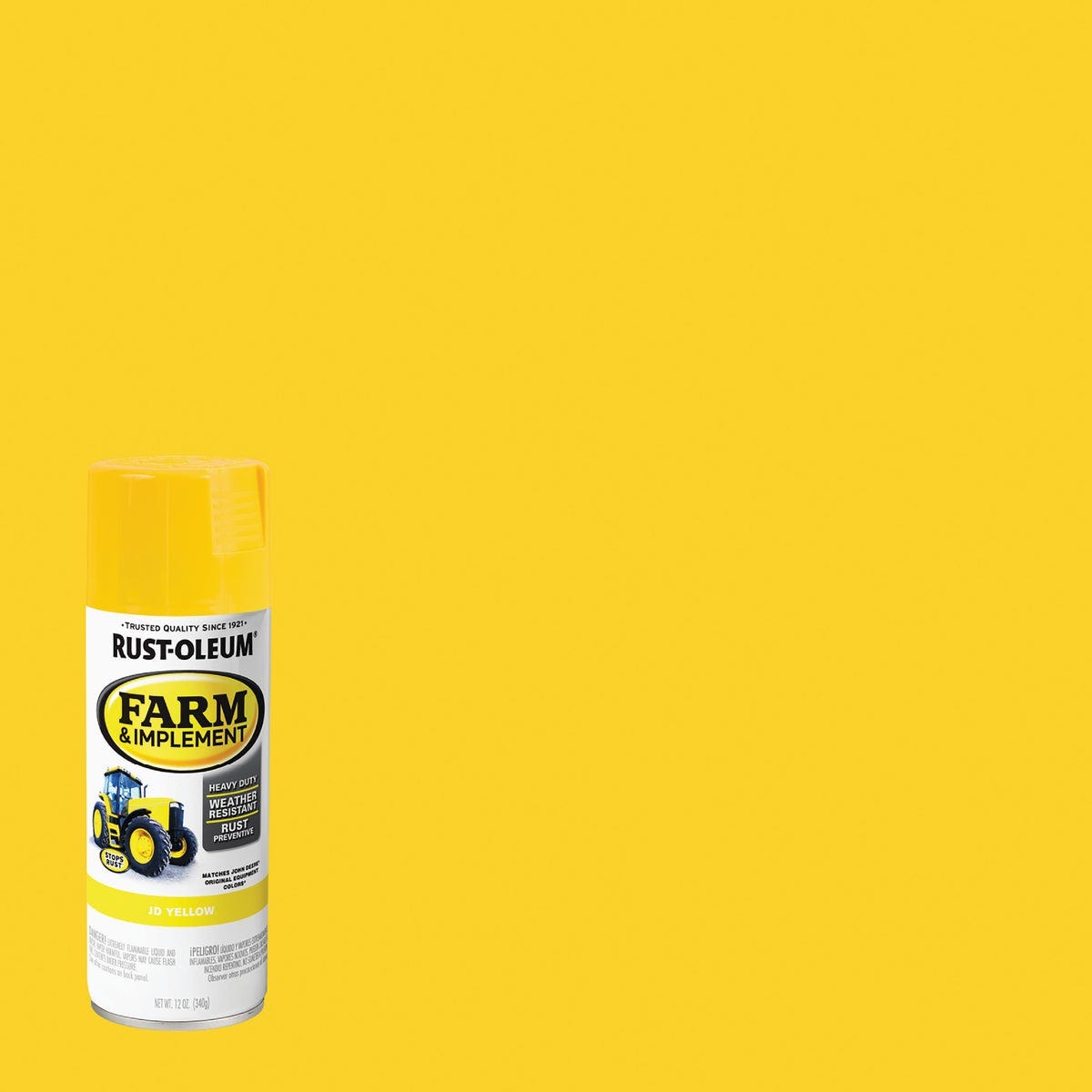 Rust-Oleum 12 Oz. JD Yellow Farm & Implement Spray Paint Rust-Oleum 12 Oz. JD Yellow Farm & Implement Spray Paint