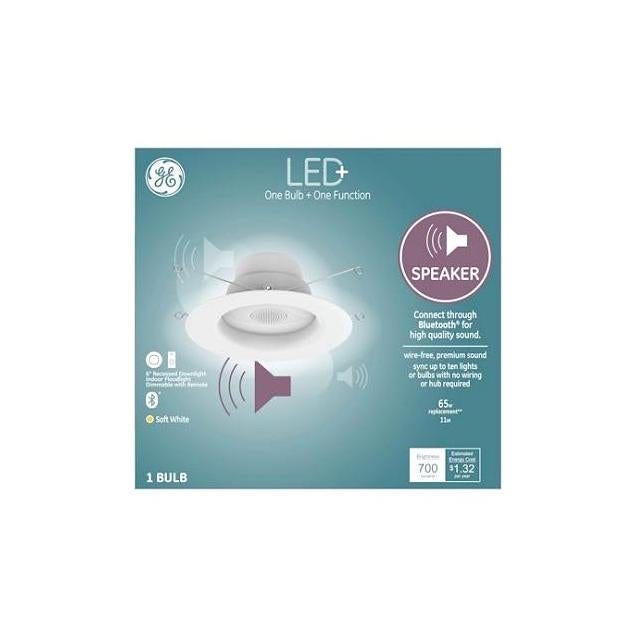 GE 9W 700 Lm. Frosted Soft White LED+ Recessed Bulb with Integrated ...
