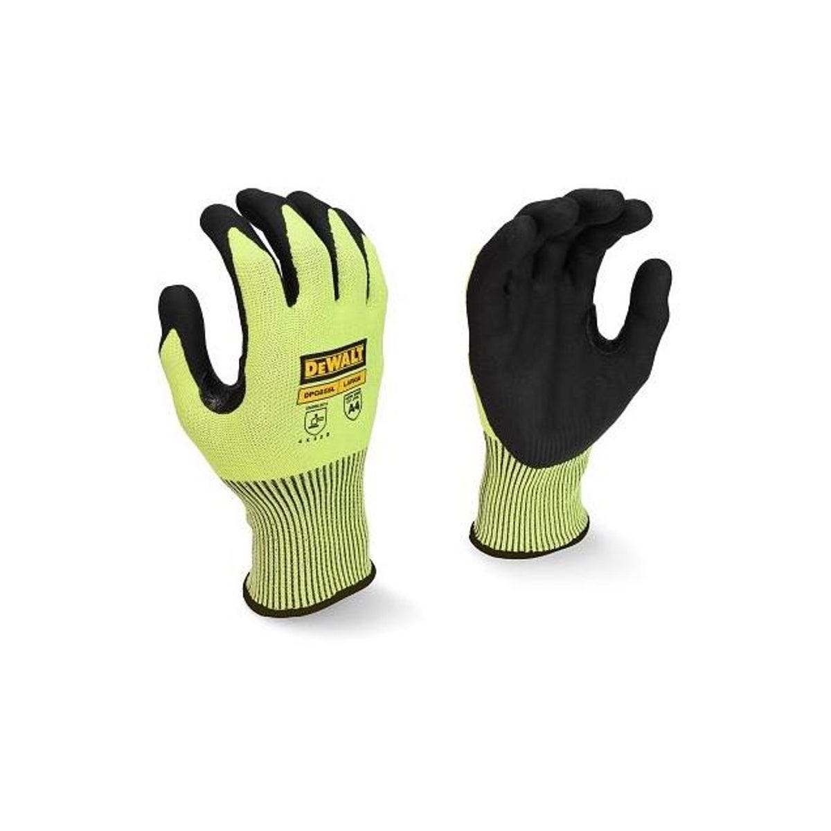 DeWalt Extra-Large Hi-Vis Nitrile Work Gloves