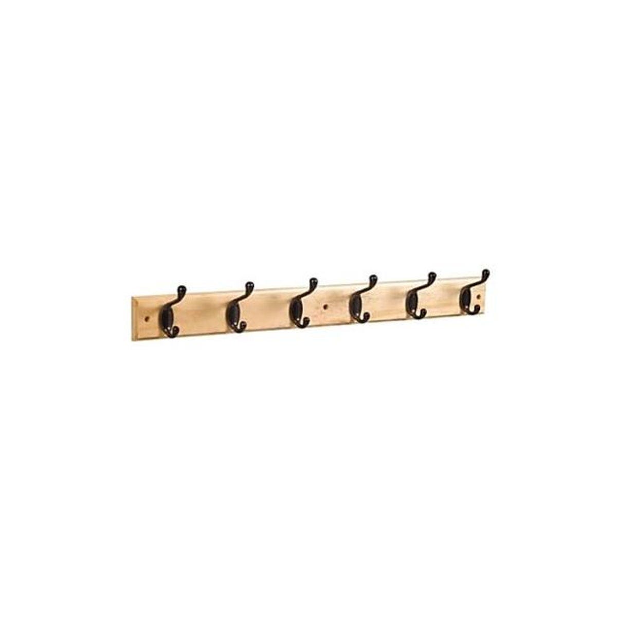 National Hardware 27 In. Bronze 6-Hook Rack