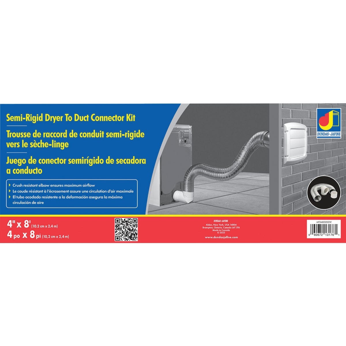 Dundas Jafine Semi-Rigid Aluminum Dryer Hose Kit (3-Piece) - photo 2