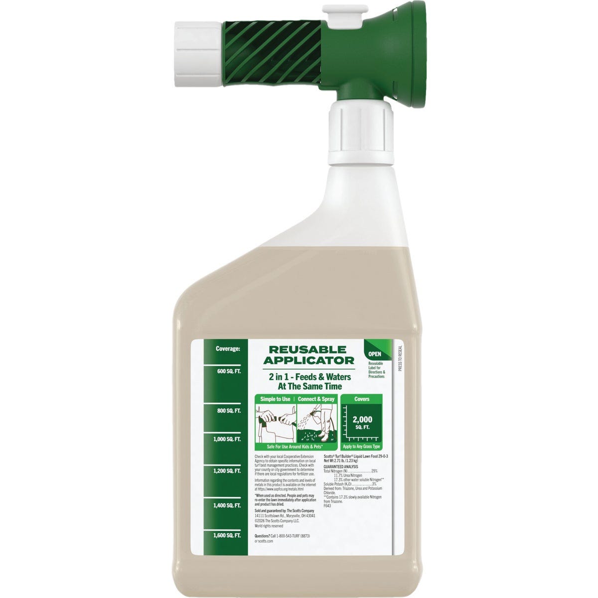 Scotts Turf Builder 32 Oz. 2000 Sq. Ft. Liquid Lawn Food - photo 2 Scotts Turf Builder 32 Oz. 2000 Sq. Ft. Liquid Lawn Food - photo 2