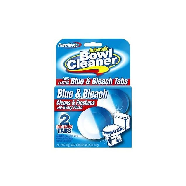 Power House Blue & Bleach Toilet Bowl Tablets (2-Ct.)