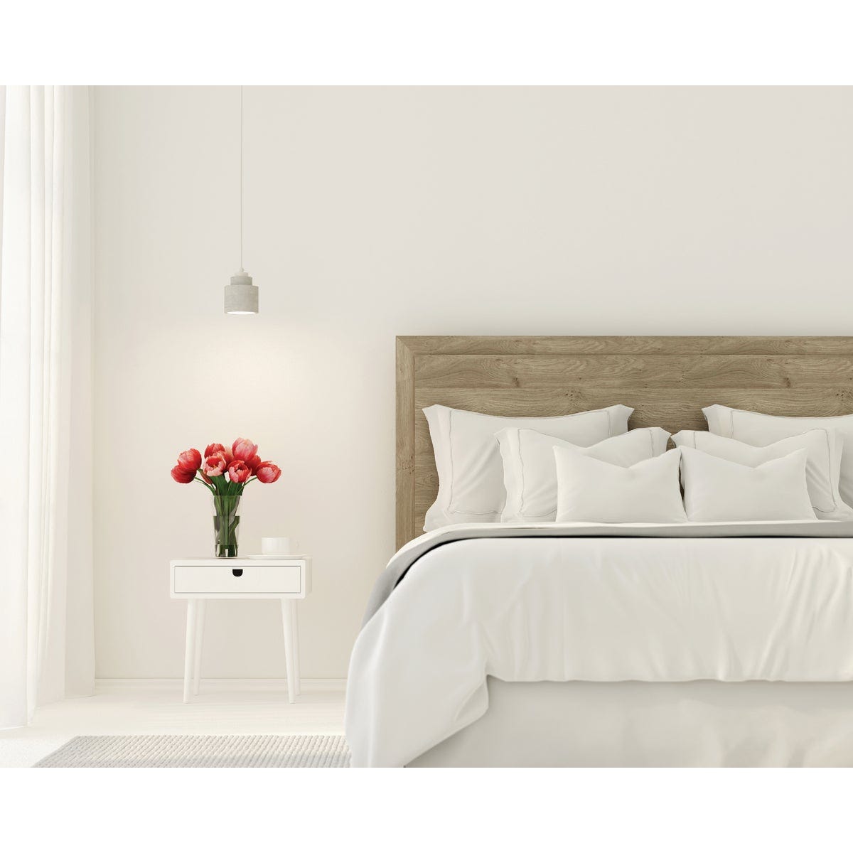 Rust-Oleum Sure Color Eggshell Linen White Interior Wall Paint and Primer, Gallon - photo 6