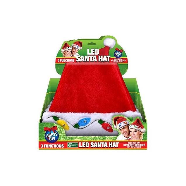 Shawshank Ledz Assorted LED Light Plush Santa Hat