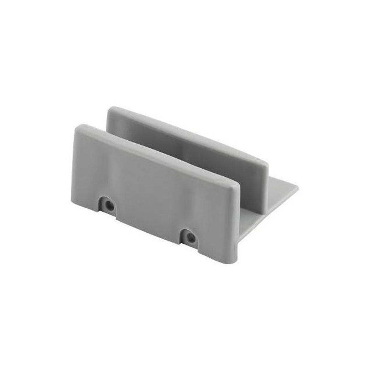 Prime-Line Gray Plastic Sliding Shower Door Bottom Guide