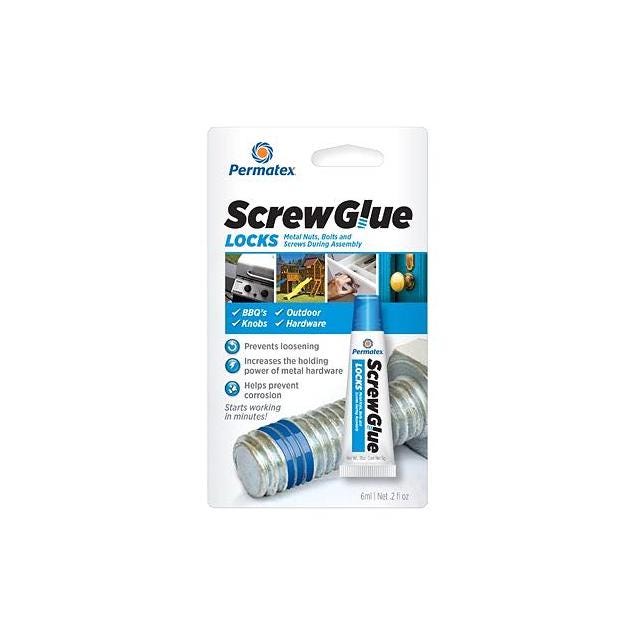 Permatex 0.2 Oz. ScrewGlue Locks Threadlocker