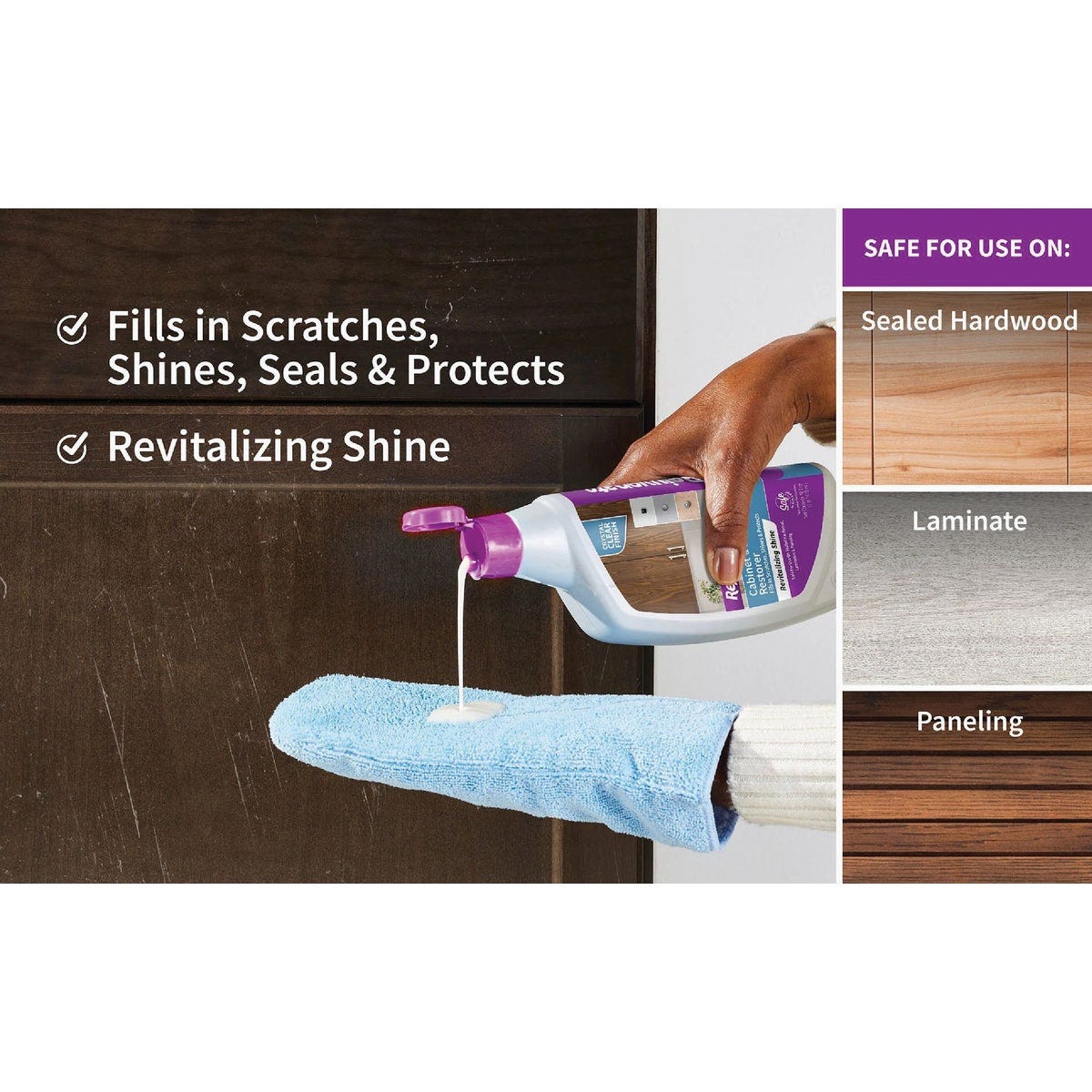 Rejuvenate 16 In. Cabinet & Furniture Restorer with Mitt - photo 4 Rejuvenate 16 In. Cabinet & Furniture Restorer with Mitt - photo 4