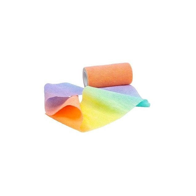 Neogen SyrFlex Cohesive Flexible Veterinary Bandage, Rainbow, 4 In. x 5 Yds. Stretched (18-Box)