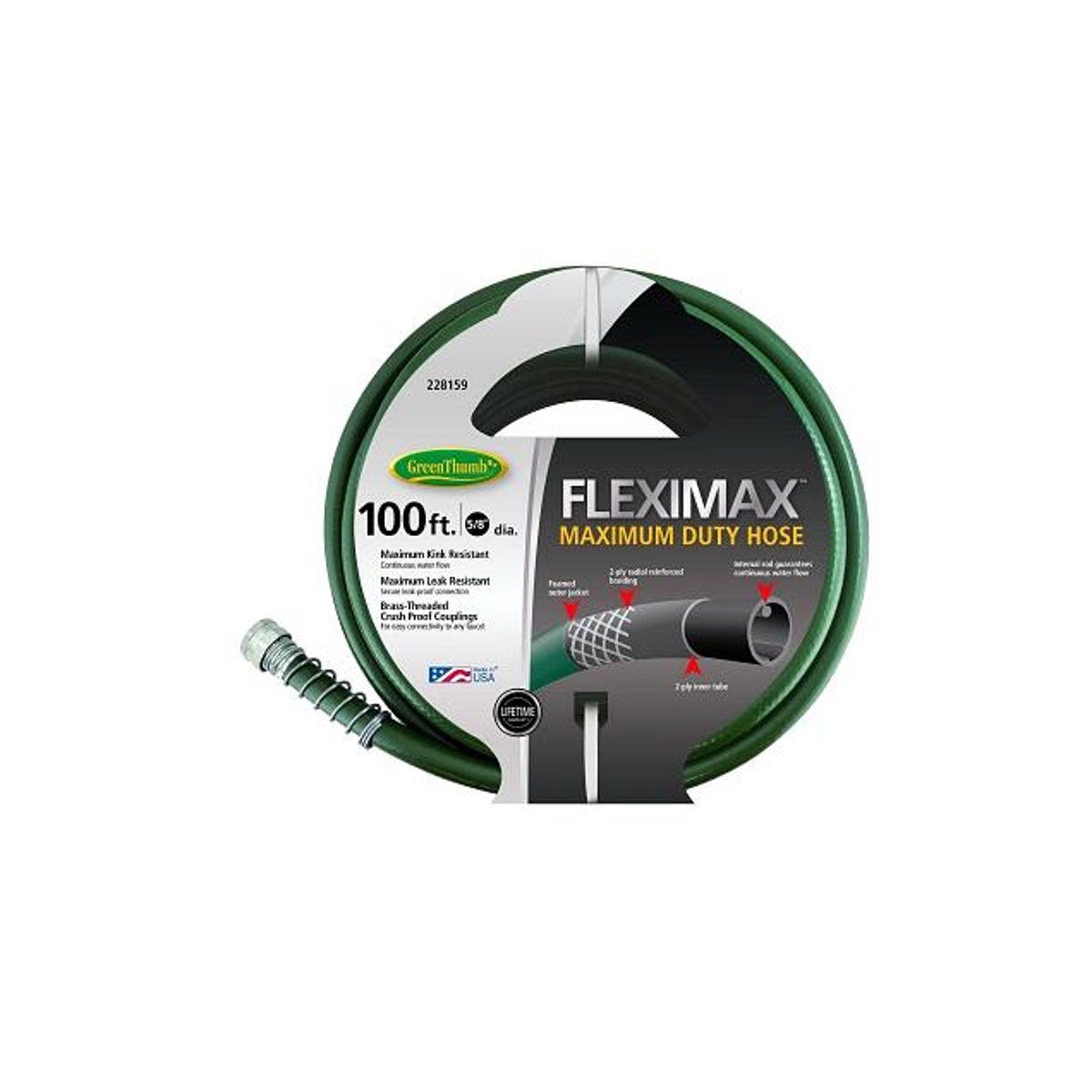 Green Thumb FLEXIMAX 5/8 In. x 100 Ft. Max Duty Garden Hose