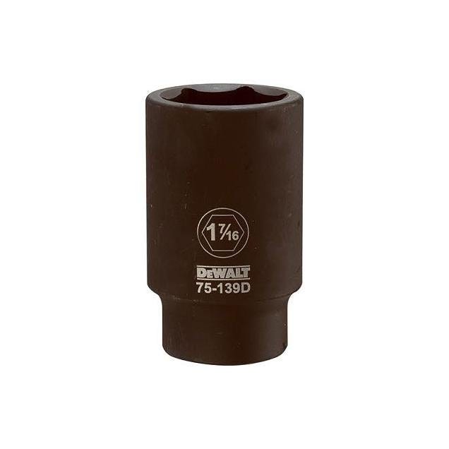 DEWALT 3/4 In. Drive 1-7/16 In. 6-Point Deep Standard Impact Socket