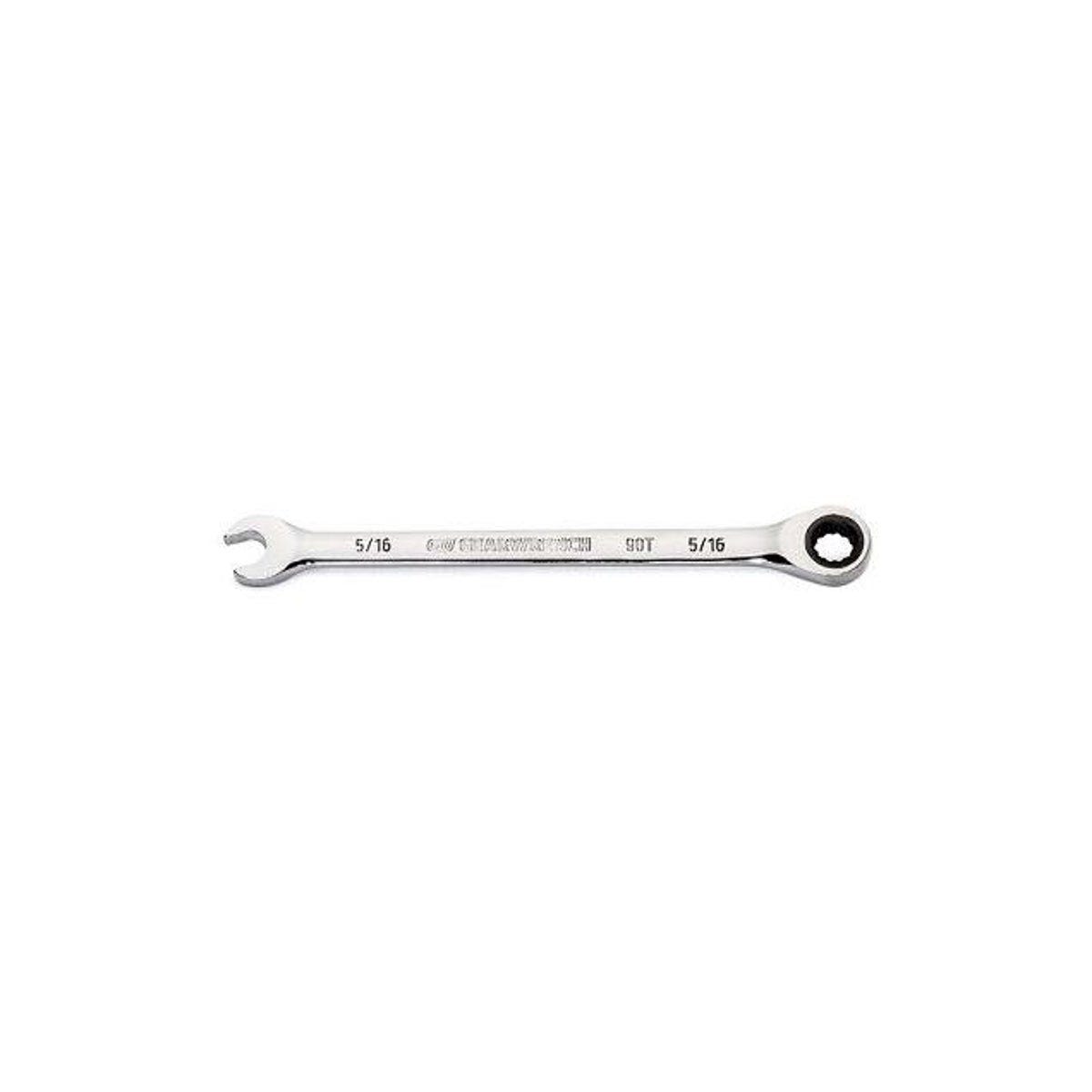 GearWrench 5/16 In. 12-Point 90-Tooth Ratcheting Combination Wrench