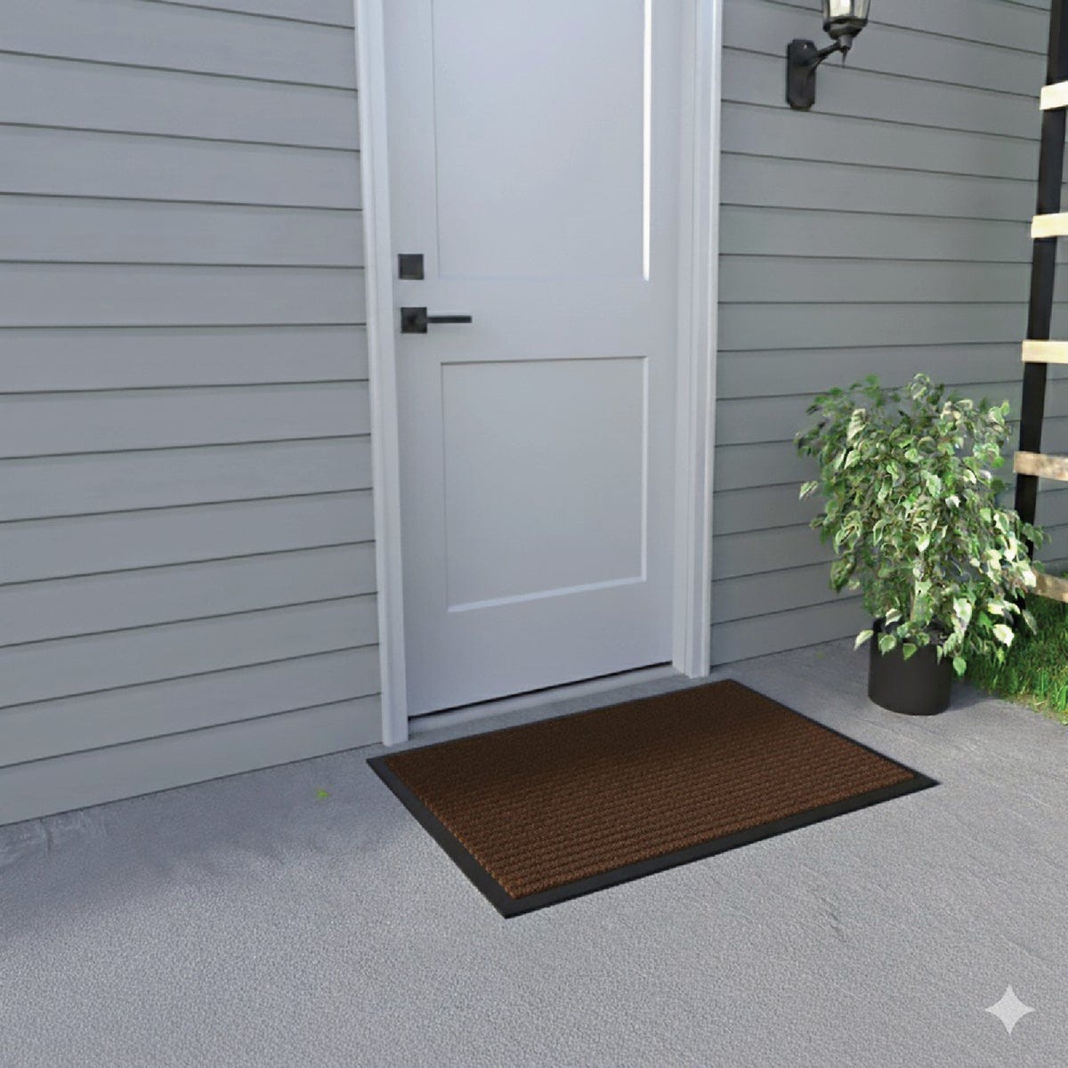 FanMats 18 In. x 28 In. Dual Rib Indoor/Outdoor Floor Mat