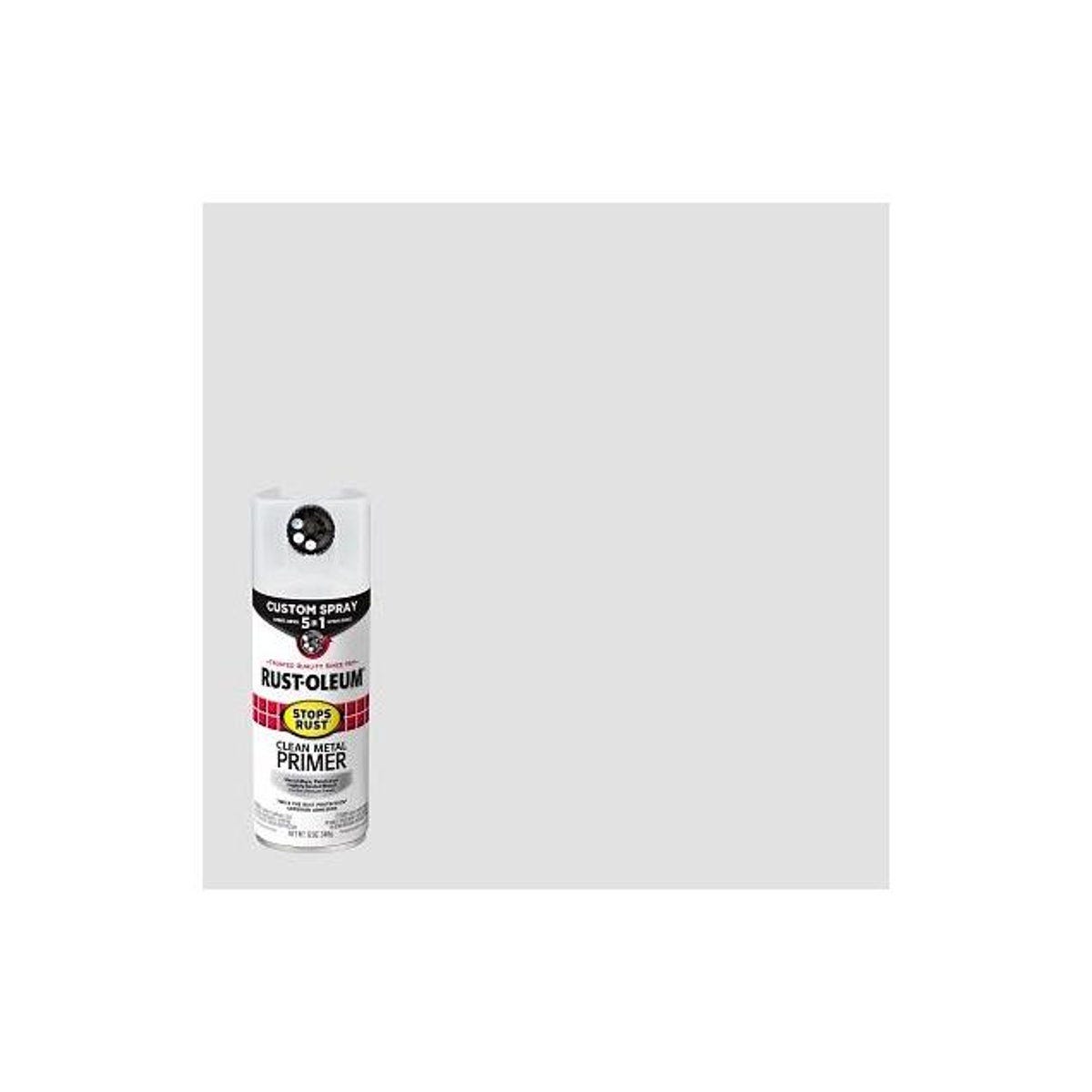Rust-Oleum Stops Rust 12 Oz. Flat White 5-in-1 Clean Metal Spray Paint Primer Rust-Oleum Stops Rust 12 Oz. Flat White 5-in-1 Clean Metal Spray Paint Primer