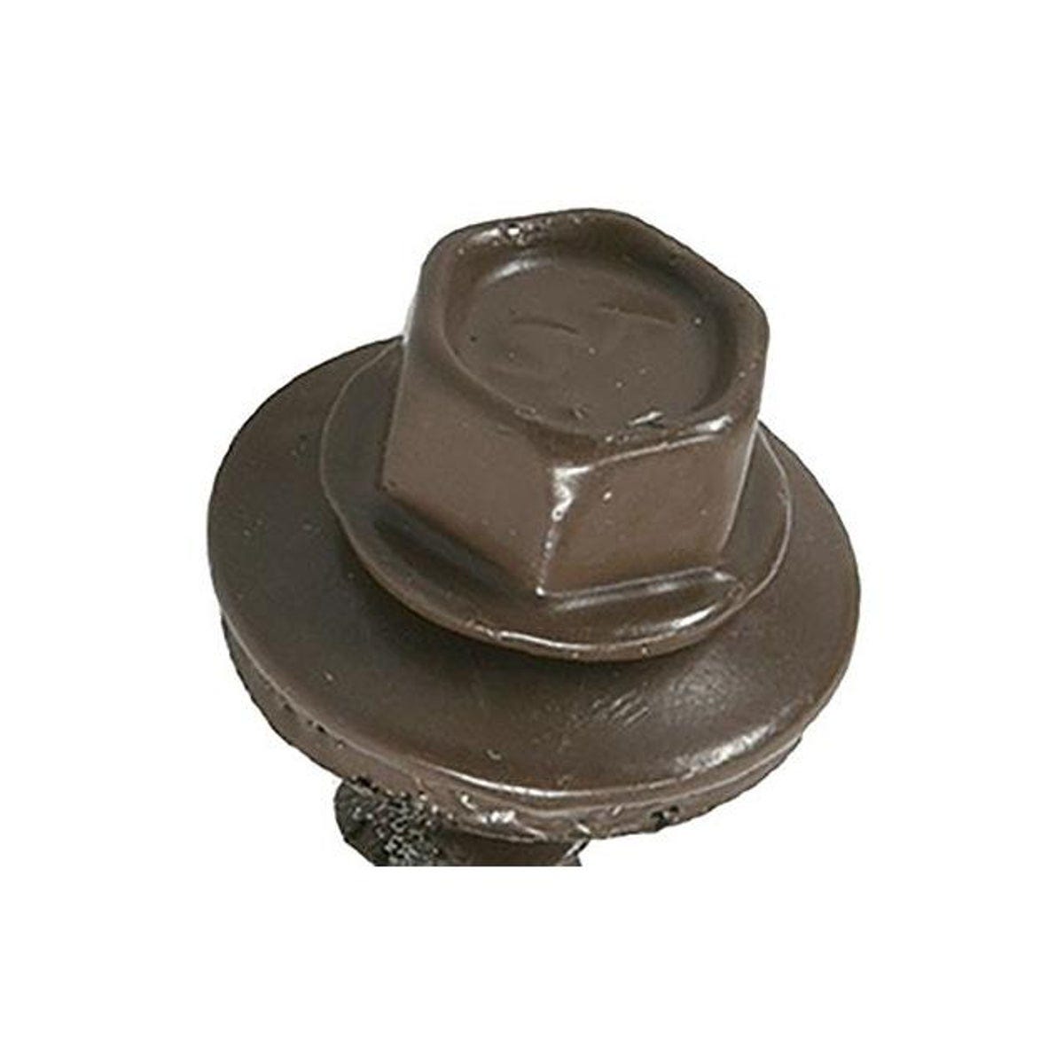 Hillman Power Pro #10 x 1.5 In. 250-Ct. Brown Metal to Wood Self-Drilling Roofing Screws Hillman Power Pro #10 x 1.5 In. 250-Ct. Brown Metal to Wood Self-Drilling Roofing Screws